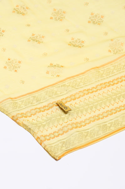 Gold Printed Chiffon Dupatta