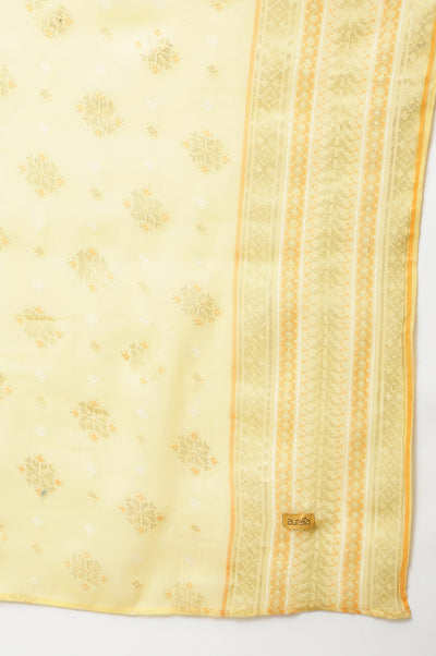 Gold Printed Chiffon Dupatta