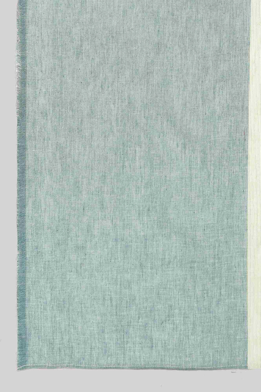 Green Cotton Dobby Geometric Print Dupatta