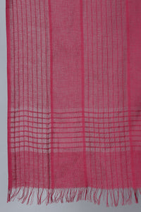 Burgundy Solid Cotton Dupatta