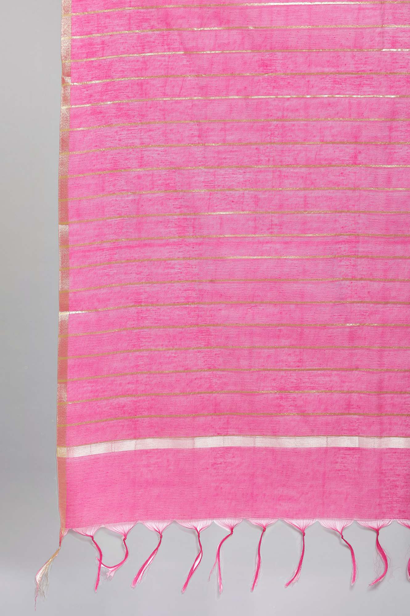 Pink Solid Dupatta