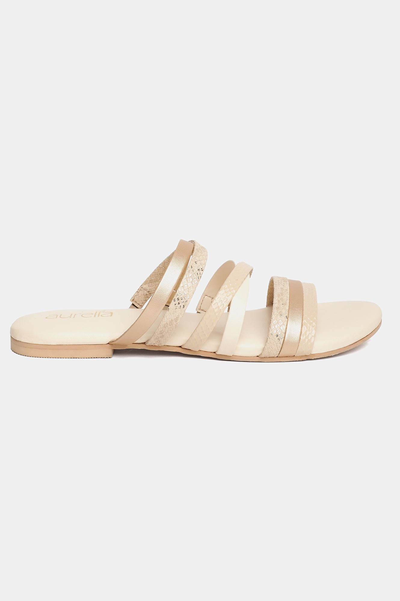 Aurelia Textured Open Flat-Zcharley