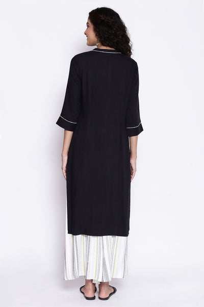 Black kurta-Palazzo Set