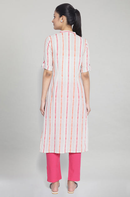 Natural Ethnic kurta and Palazzo Set