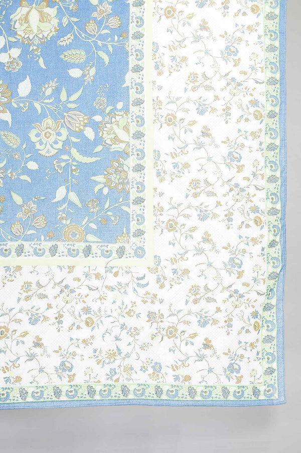 Blue Embroidered kurta Set