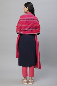 Blue Casual Kurta, Pants &amp; Dupatta Set