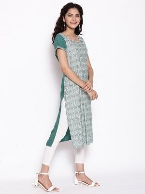 Green Modern Ethnic kurta Set