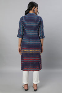 Blue Ethnic kurta &amp; Trousers Set