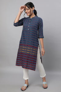Blue Ethnic kurta &amp; Trousers Set
