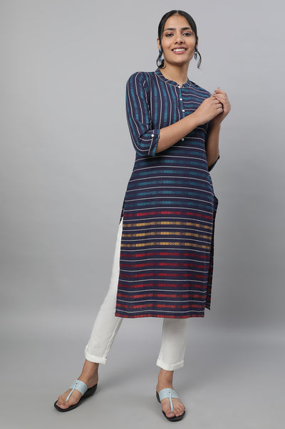 Blue Ethnic kurta & Trousers Set