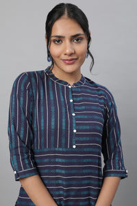 Blue Ethnic kurta &amp; Trousers Set