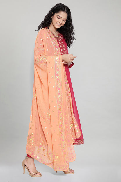 Pink kurta-Tights-Dupatta Set