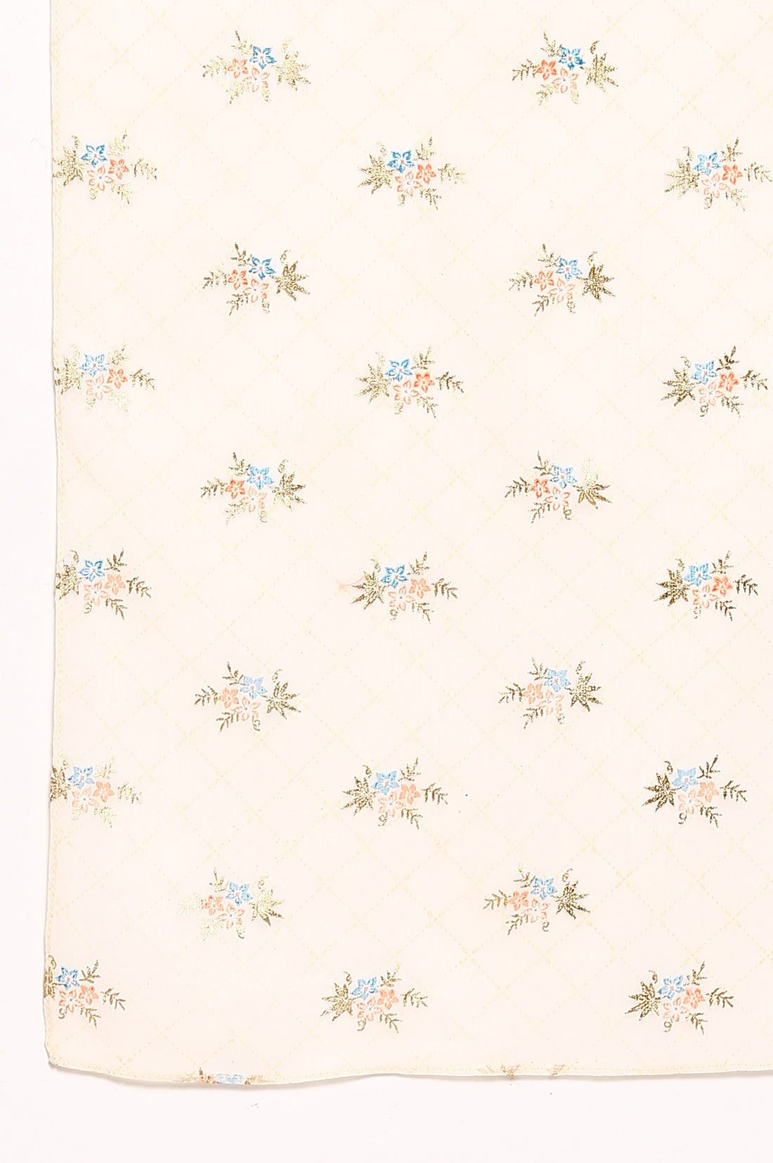 Peach Printed kurta-Tights-Dupatta Girls Set