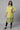 Yellow Mandarin Neck Printed kurta