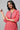 Red Band Collar Printed kurta