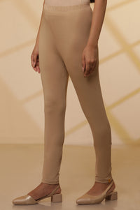 Gold Printed Foil Print Skinny Knit Tights