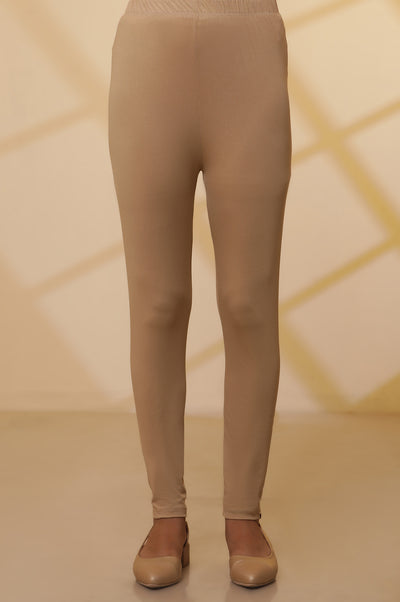 Gold Printed Foil Print Skinny Knit Tights