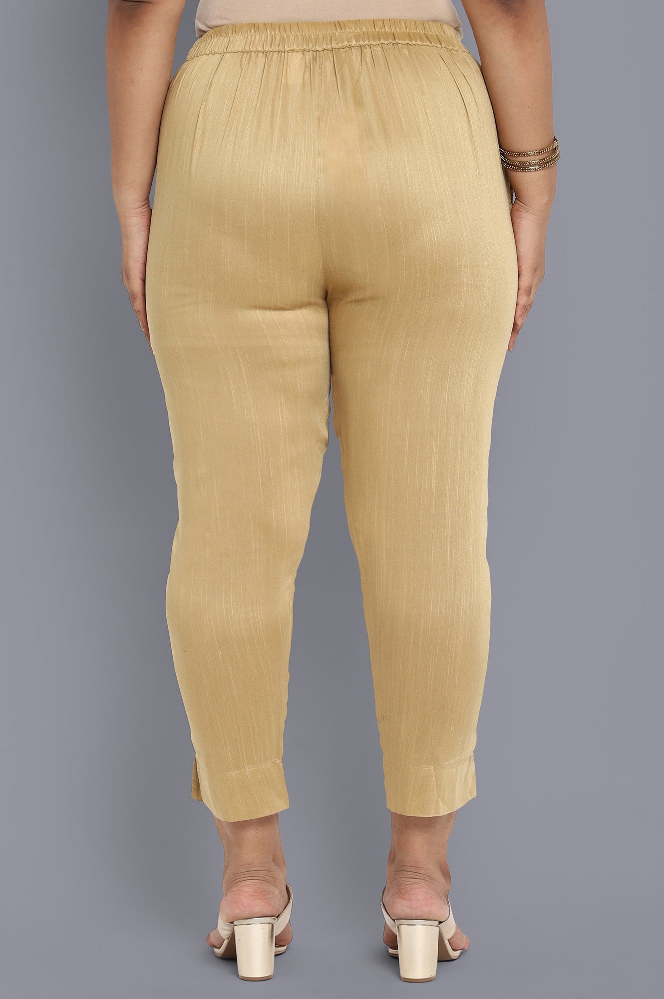 Gold Solid Trousers