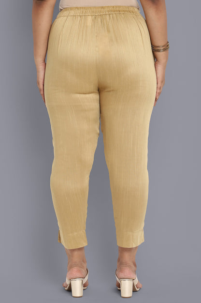 Gold Solid Trousers