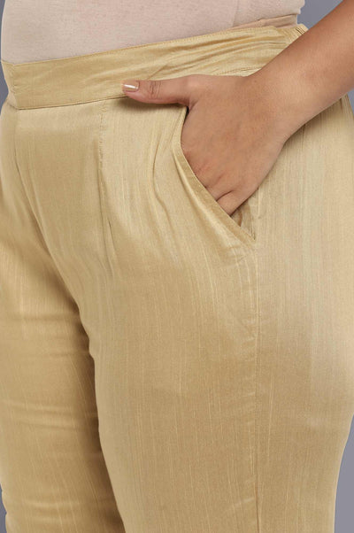 Gold Solid Trousers