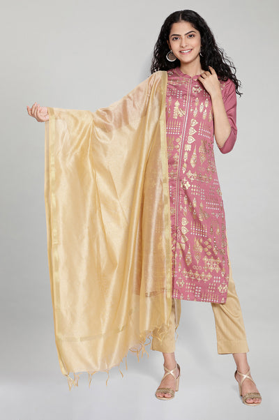 Gold Solid Dupatta