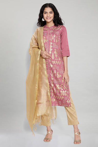 Gold Solid Dupatta