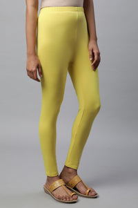 Yellow Skin Fit Tights