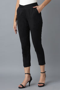 Black Cotton Trouser