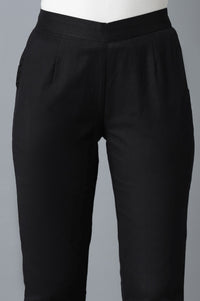 Black Cotton Trouser