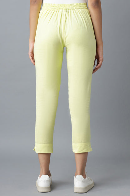 Yellow Cotton Trouser