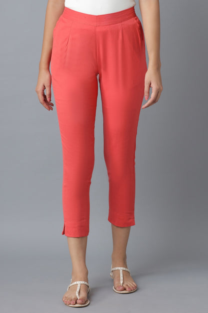 Peach Cotton Trouser