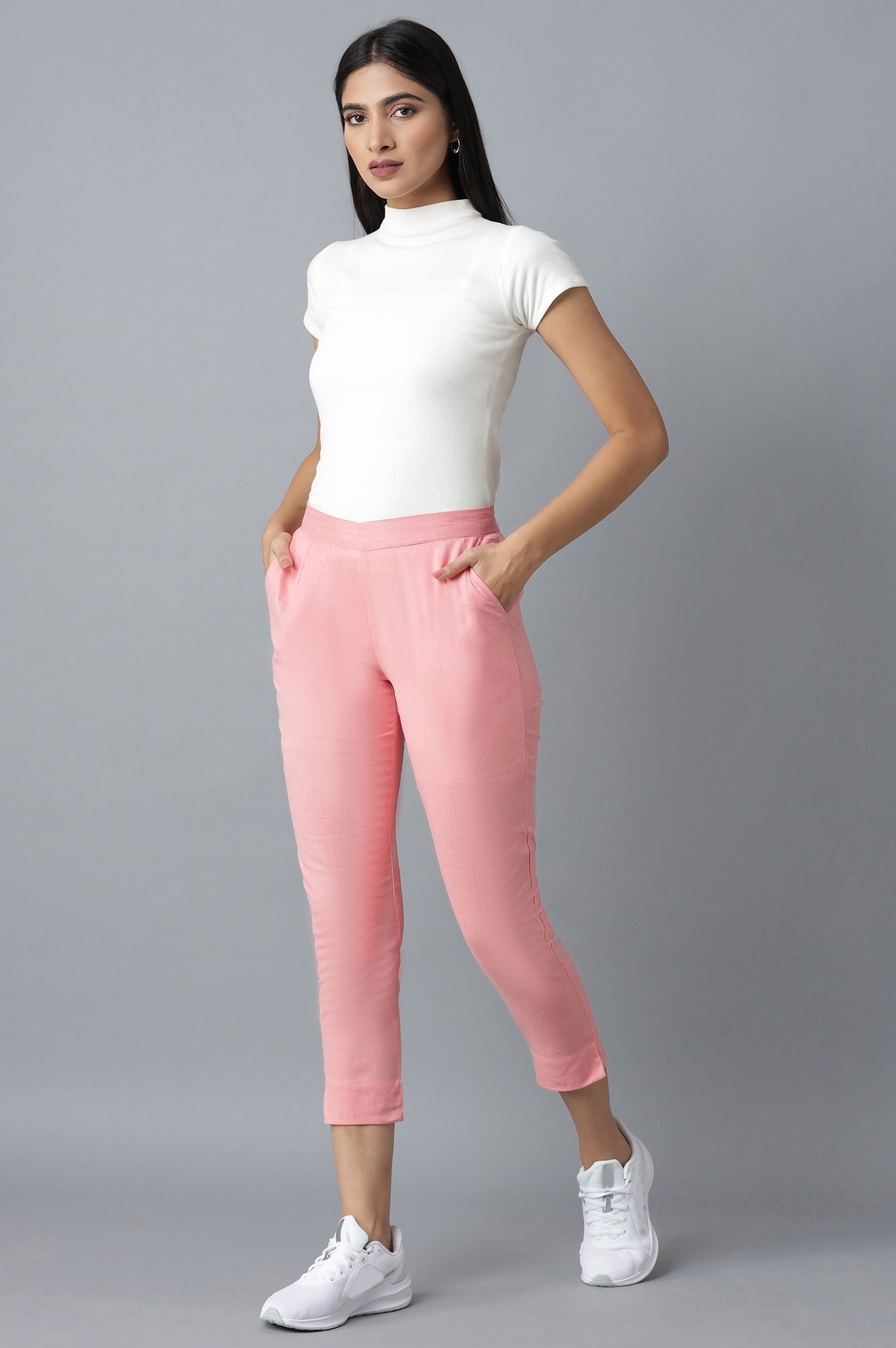 Pink Cotton Trouser