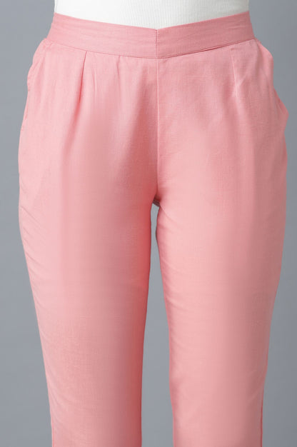 Pink Cotton Trouser