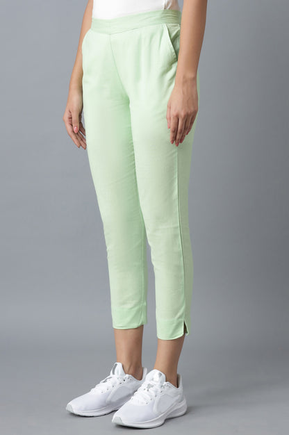 Green Cotton Trouser