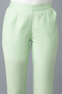 Green Cotton Trouser