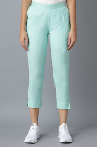 Light Blue Cotton Trouser