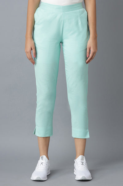 Light Blue Cotton Trouser