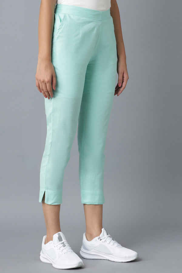 Light Blue Cotton Trouser