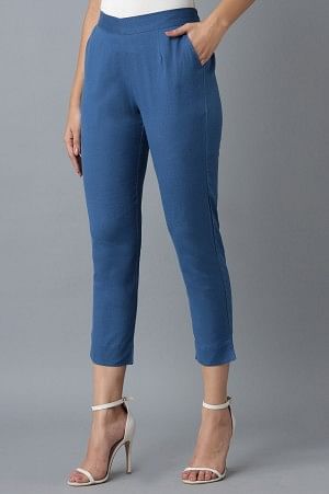 Vallarta Blue Cotton Trouser