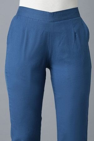 Vallarta Blue Cotton Trouser