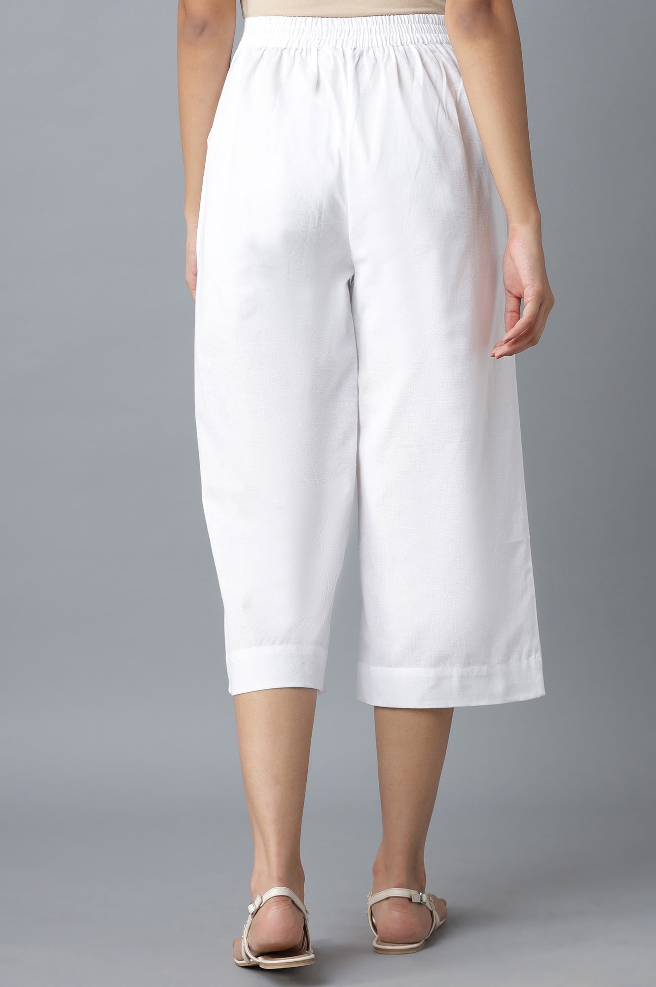 White Cotton Trouser