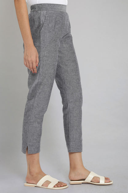 Grey Cotton Trouser