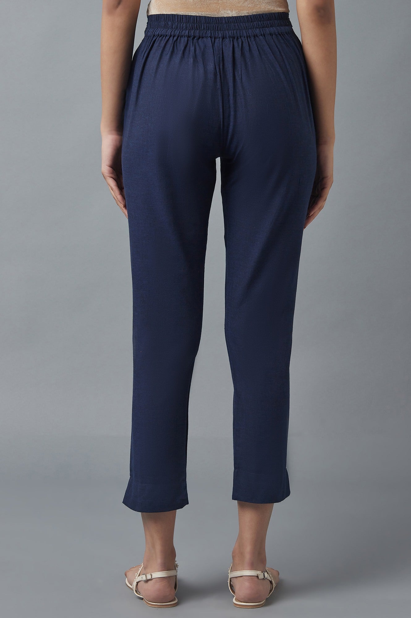 Blue Cotton Trousers