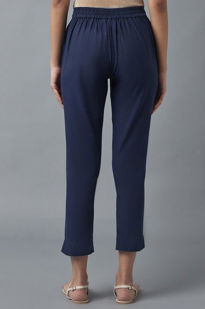 Blue Cotton Trousers