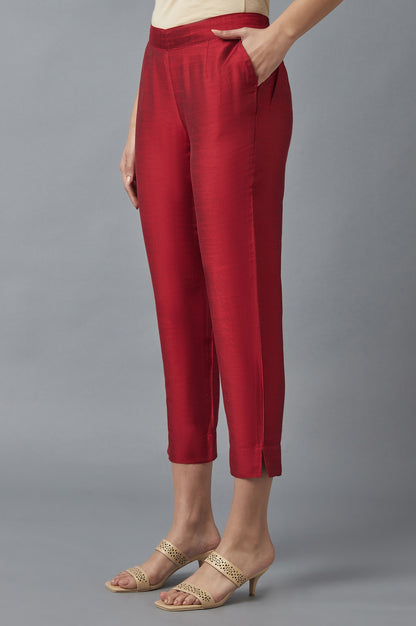 Red Festive Trousers