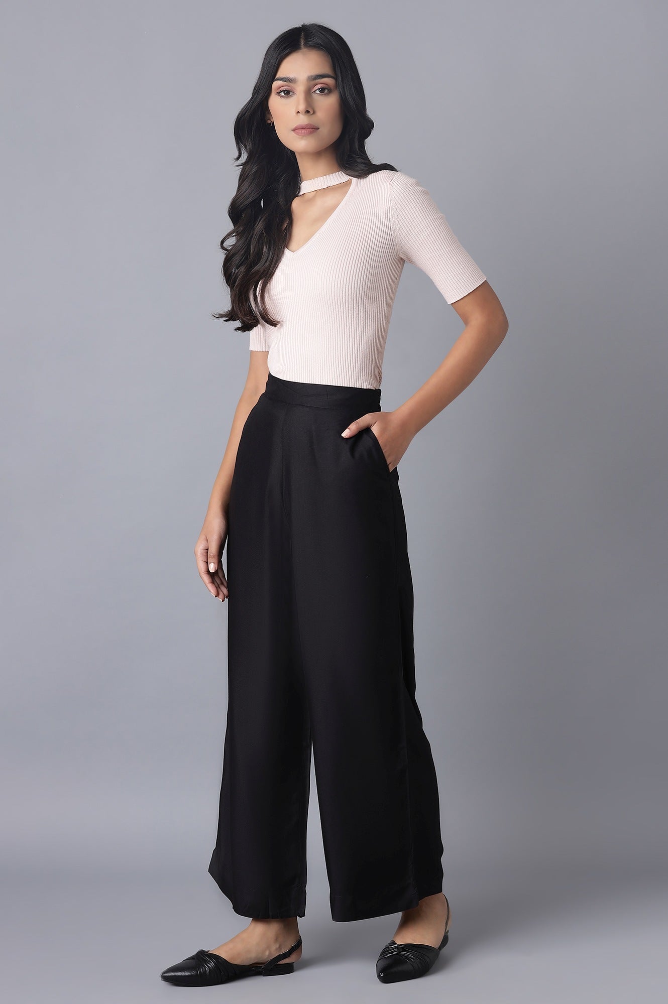 Black Basic Trousers