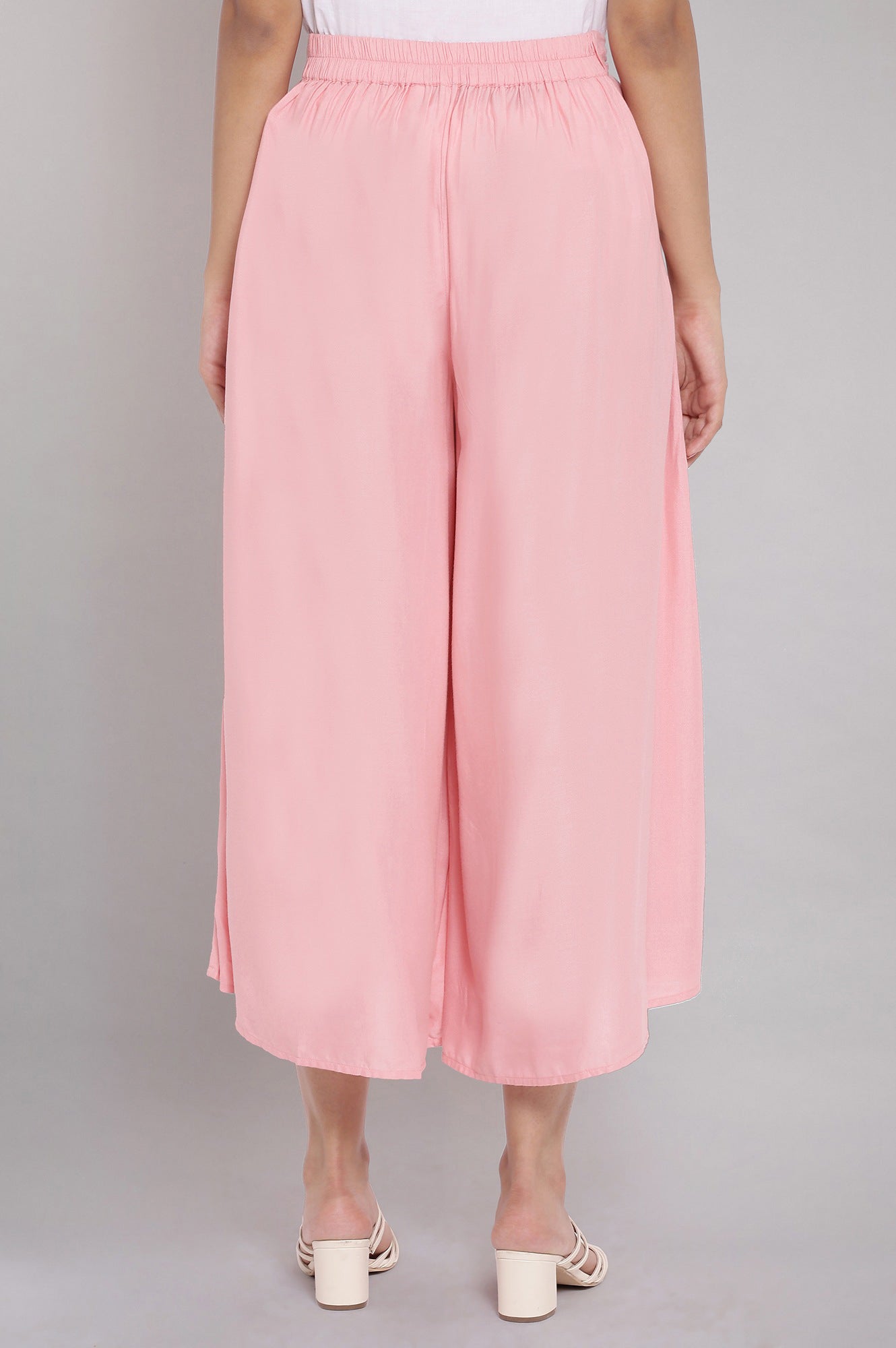 Pink Icing Flared Culottes