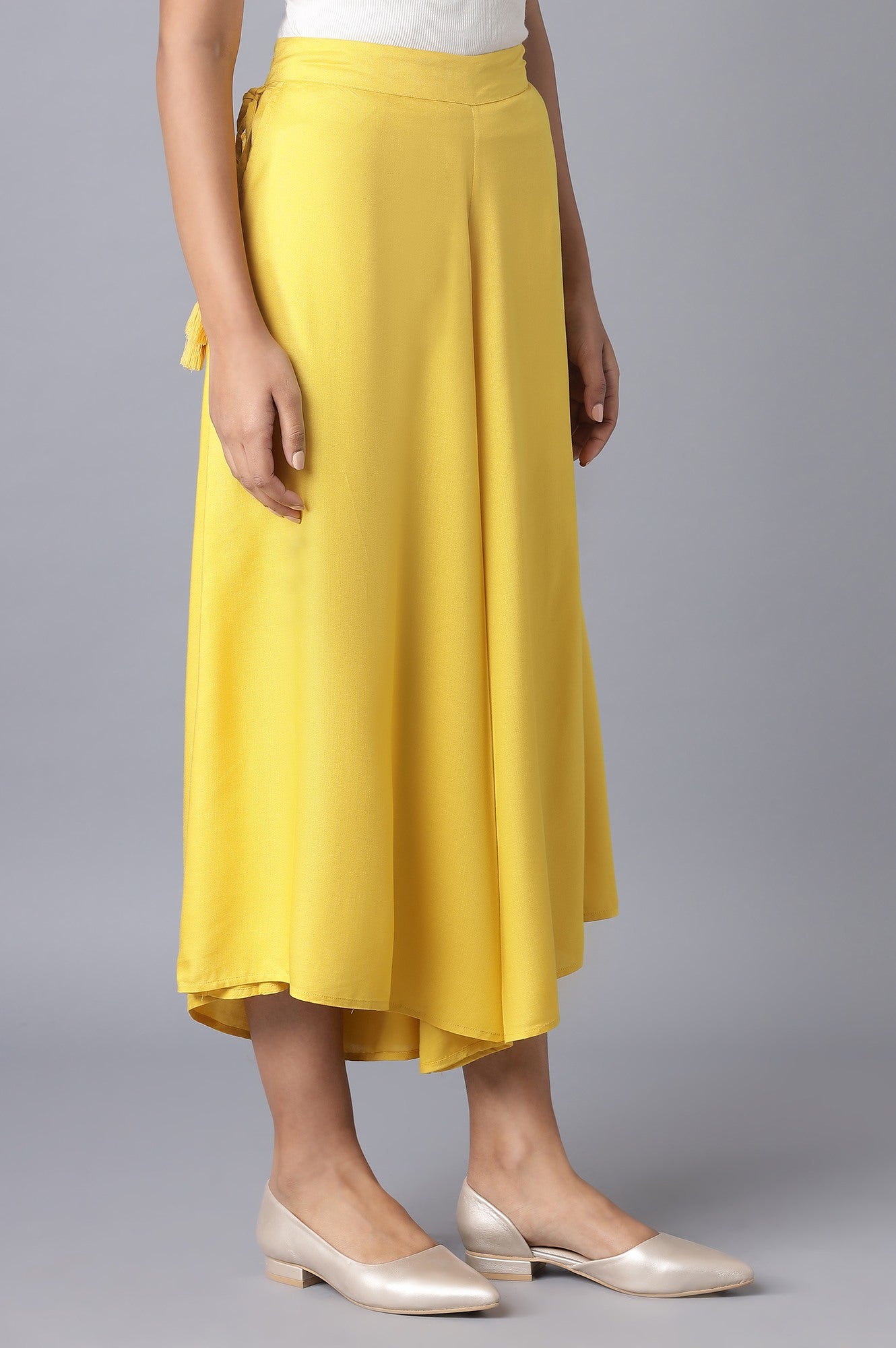 Yellow Flared Culottes