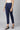 Blue Cotton Lycra Women Pants