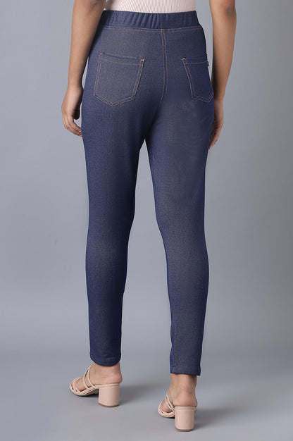 Navy Twill Jeggings